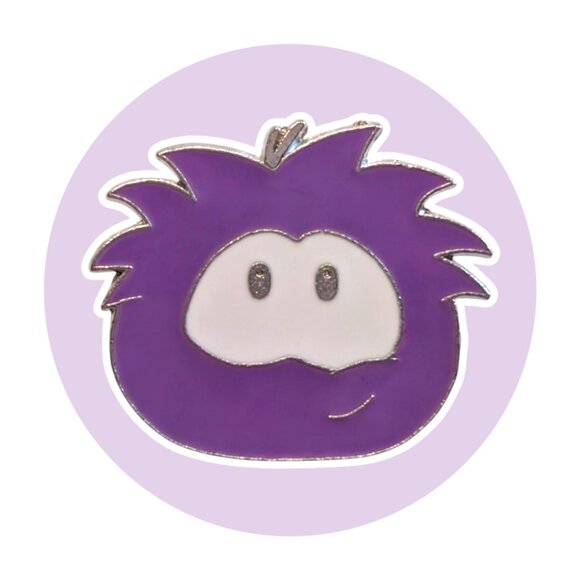 Club Penguin Disney Pin: Purple Puffle - Picture 1 of 2
